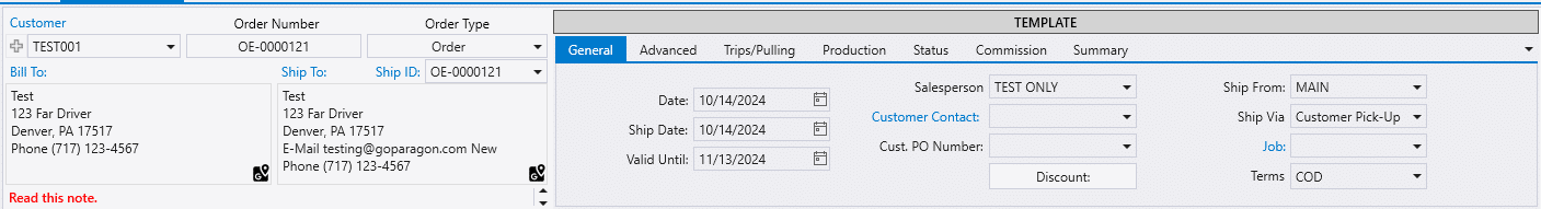 Template Quotes And Orders Paradigm ERP by Paragon Documentation Template Quotes And Orders Paradigm ERP by Paragon Documentation